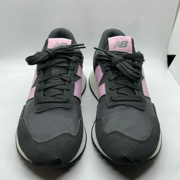 New Balance Women's 237 Lifestyle Running Shoes Grey Pink Suede Size 9 - Picture 3 of 15